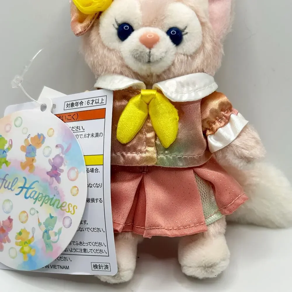 Tokyo Disney LinaBell Plush Badge Keychain Duffy Friends 20th Colorful Japan NWT